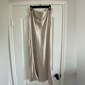 Nasty Gal satin maxi skirt